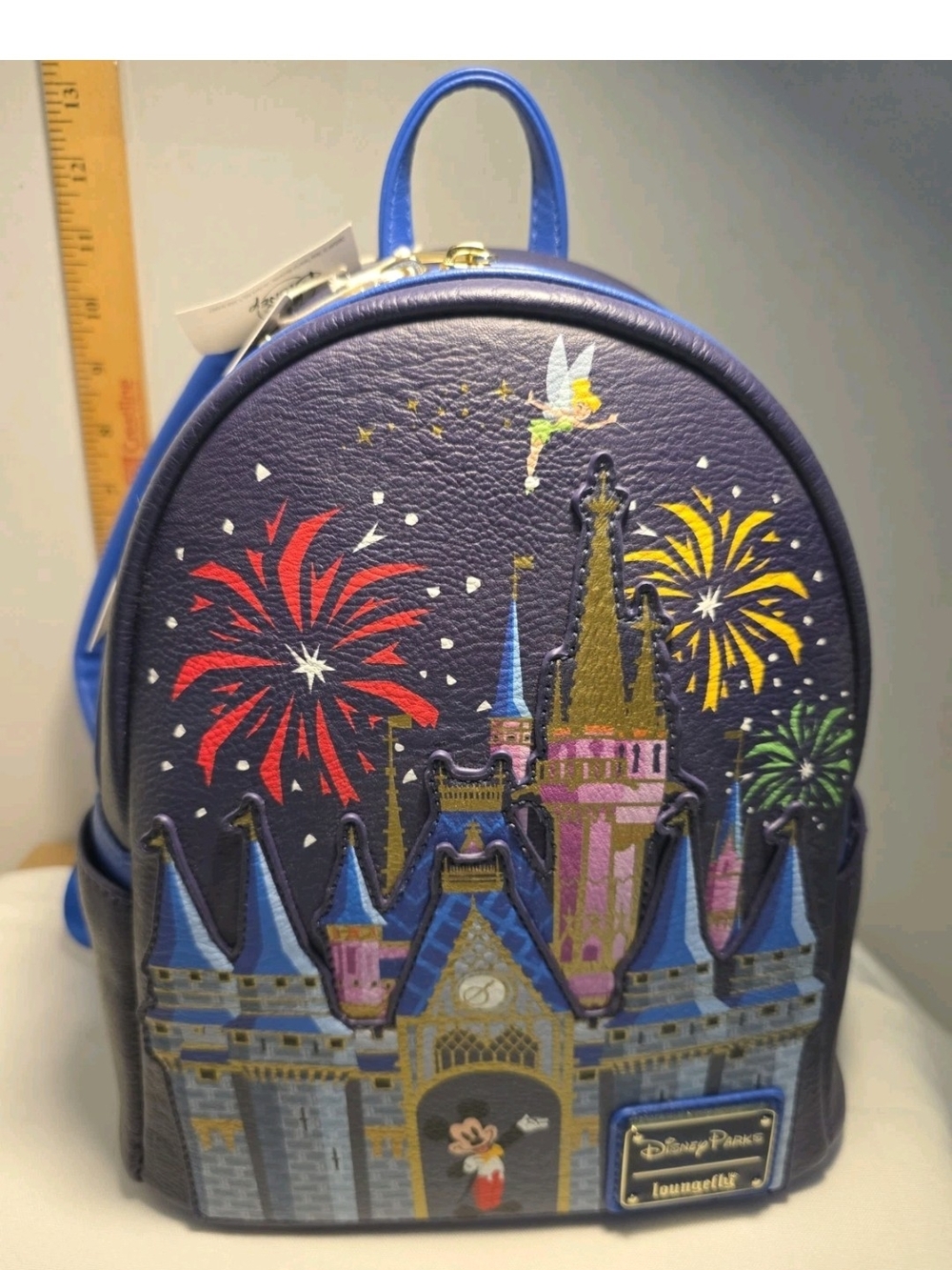 Loungefly Navy Castle Fireworks Mini Backpack